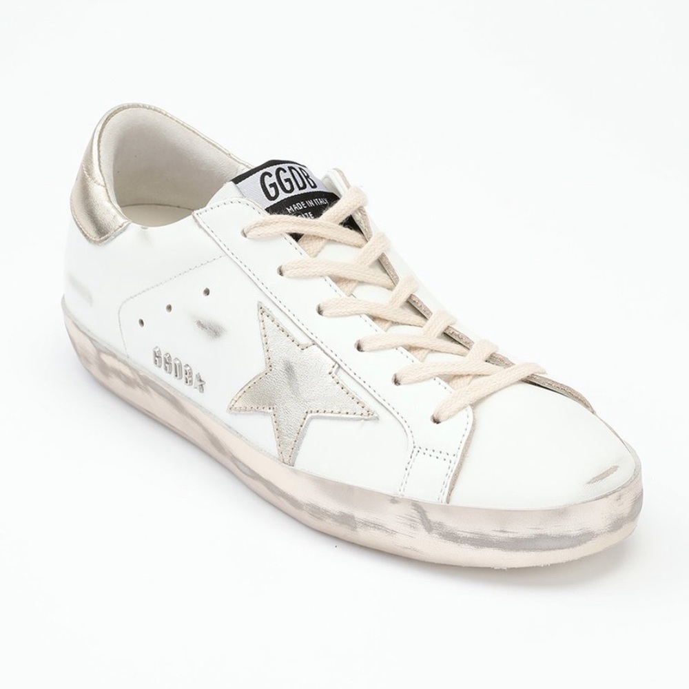 NWT Golden Goose Women Sneaker White & Gold sz 38 - Picture 9 of 14